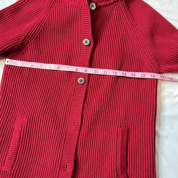 Ralph Lauren Women's Red Hood Knit‎ 100% Cotton Sweater Sz Small - Picture 5 of 6